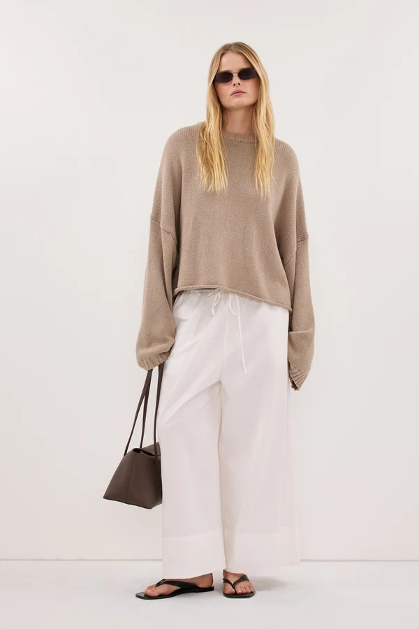 BAY TAUPE KNIT JUMPER | DISSH