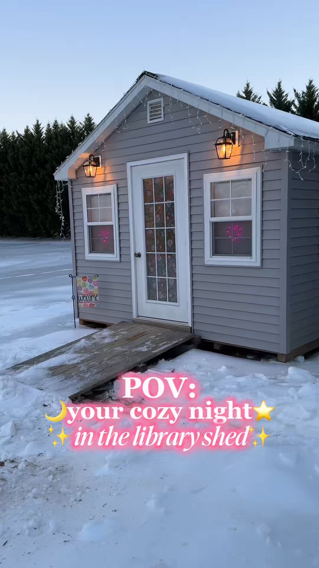 enjoy your cozy night in the library shed⭐️📚💗
✨decor details linked here✨
💗more shed finds are on my Amazon storefront!

#LTKvlog #LTKHome #LTKdayinmylife