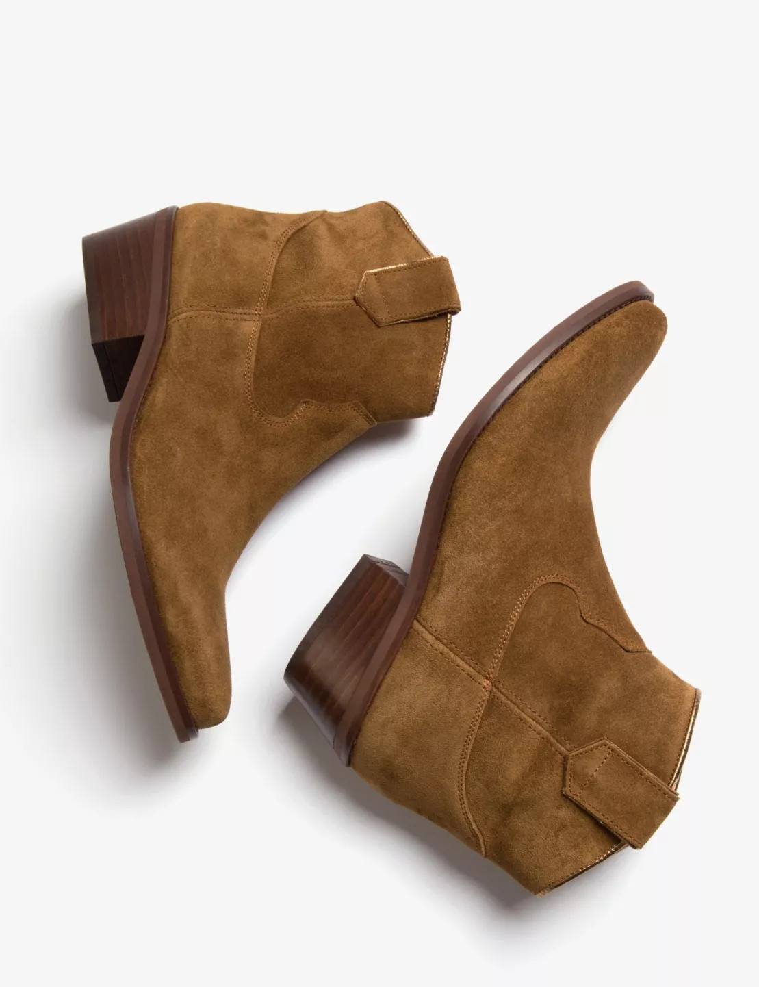 Cassidy Suede Cowboy Boot - Tan | Penelope Chilvers