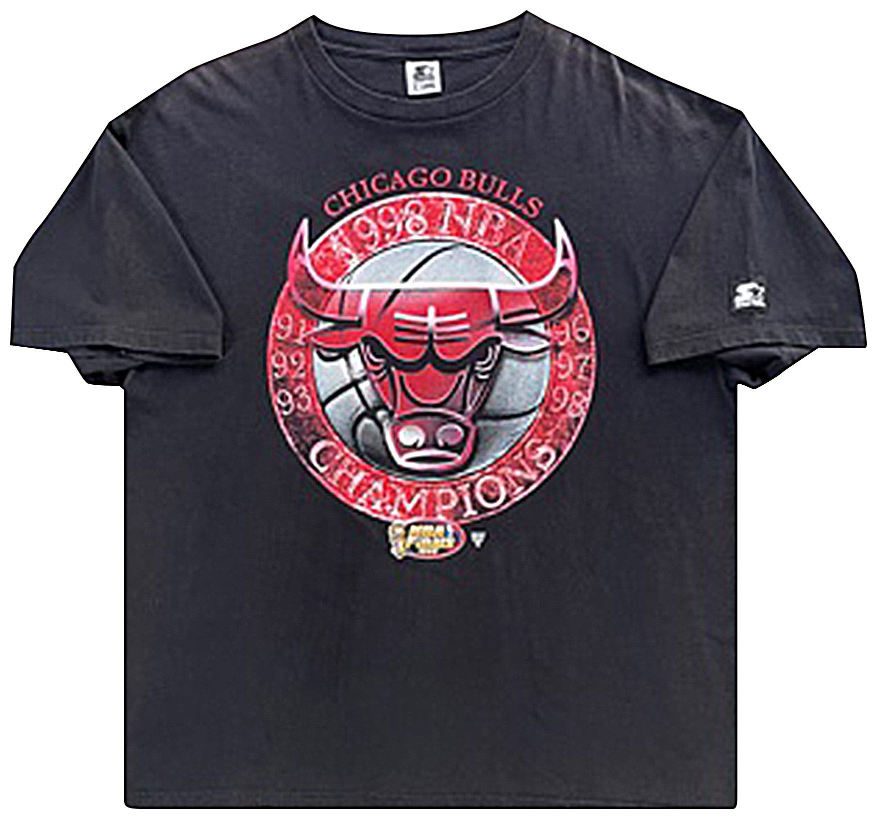 Vintage Chicago Bulls NBA Champions Tee 'Black' | GOAT