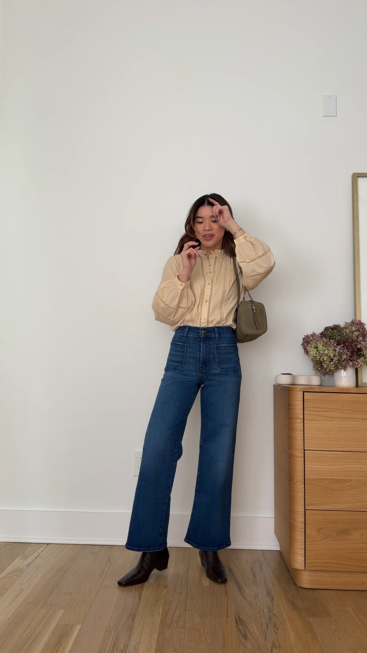 Sizing info:
•blouse size XS
•jeans size 24 petite in Pelion

petite fashion, get dressed with me, outfit inspiration, ootd, nashville outfit, Nashville influencer, petite style, vacation style, casual outfits, mom style, petite pants, spring outfits, spring outfit info, spring pants, spring outfit idea, spring top, spring bag, spring sweater, spring shoes, bag, purse, denim, jeans, Madewell 

 

#LTKootd #LTKSeasonal #LTKPetite