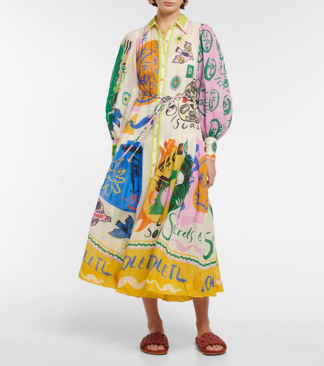 Soleil Patchwork printed shirt dress | Mytheresa (US/CA)