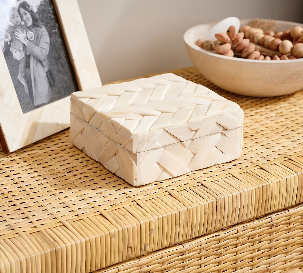 Rylie Bone Decorative Box | Pottery Barn (US)