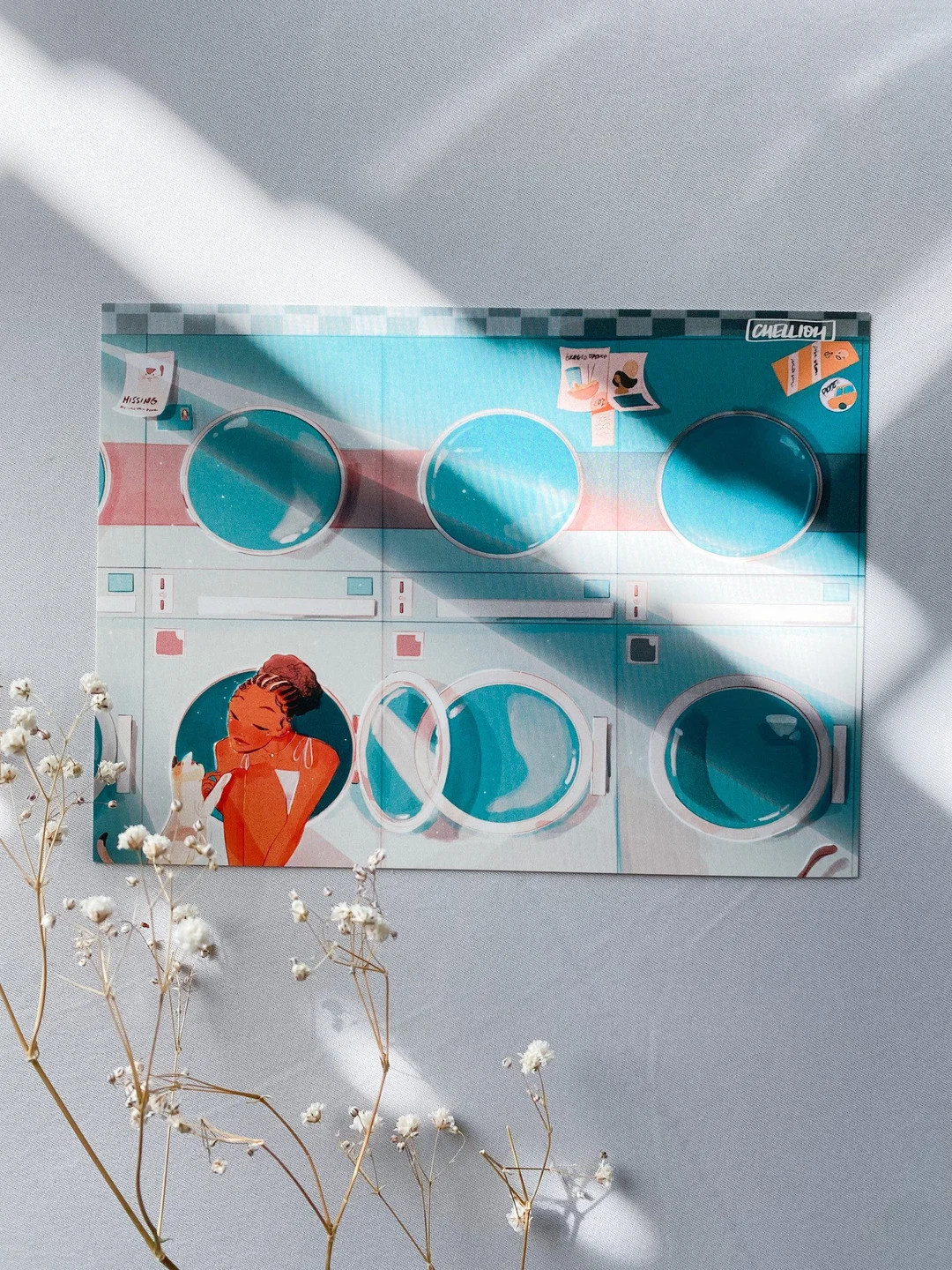 Laundromat Art Print - Etsy | Etsy (US)