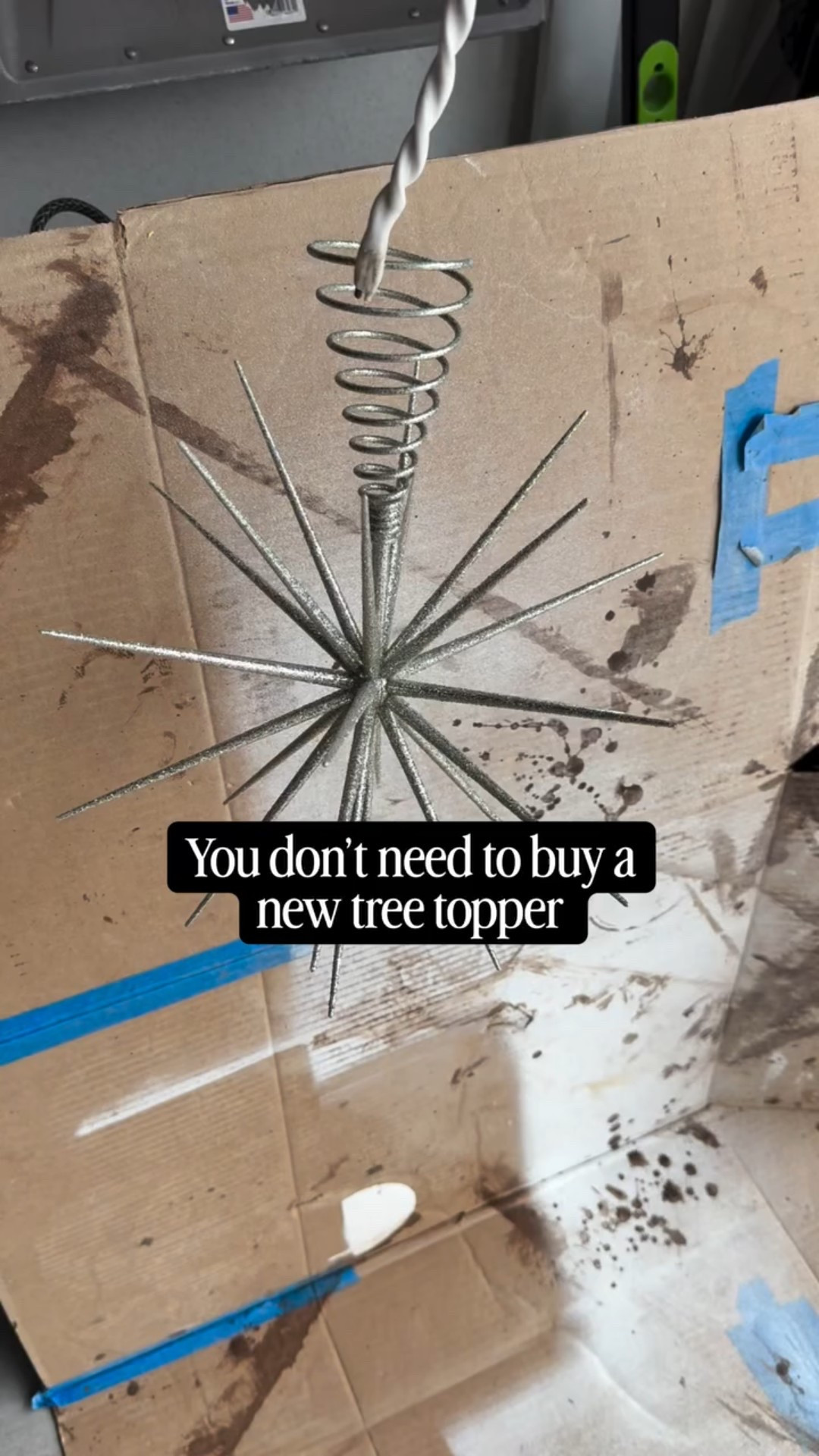 I normally don’t do this but we did it and managed to not ruin it. When I originally bought this in 2021 the gold was sold out so we got the silver. We’ve been in the thick of life that every year since we just forgot about it. 

This year we grabbed paint, spray adhesive and gold glitter and voilà! It matches our overall Christmas aesthetic a lot better. I will always be one to advocate for making your decor work for you first before buying new. 

Everything we used is on our LTK if you want to recreate this look with your star or buy it ready to go! 

#christmas #treetopper #decor #christmastree #christmasdecorating #christmasdiy #diy #christmastreedecor #christmastreetopper #star #christmasstar #christmasdecor