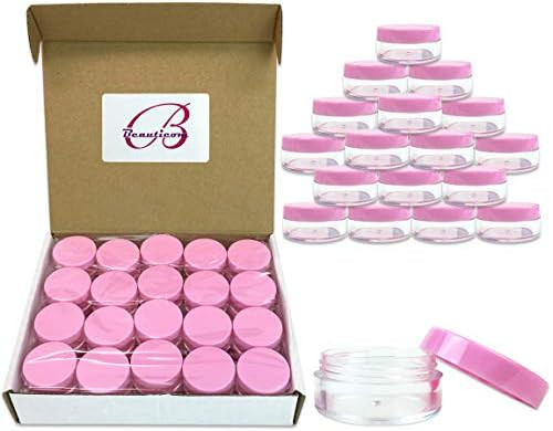 Beauticom 40 pcs 10 Gram (0.35 oz) Plastic Pot Jars – BPA FREE Clear Round Acrylic Container fo... | Amazon (US)