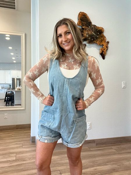 Cutest spring look

All free people
Linking some looks for less as well

Lace top runs true to size not much stretch
Overalls are an oversized fit, wearing my true size. Could’ve sized down one 



#LTKstyletip #LTKFestival #LTKSeasonal