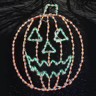 HOLIDYNAMICS HOLIDAY LIGHTING SOLUTIONS Holidynamics 44 in. Lighted LED Jack-O-Lantern Halloween ... | The Home Depot