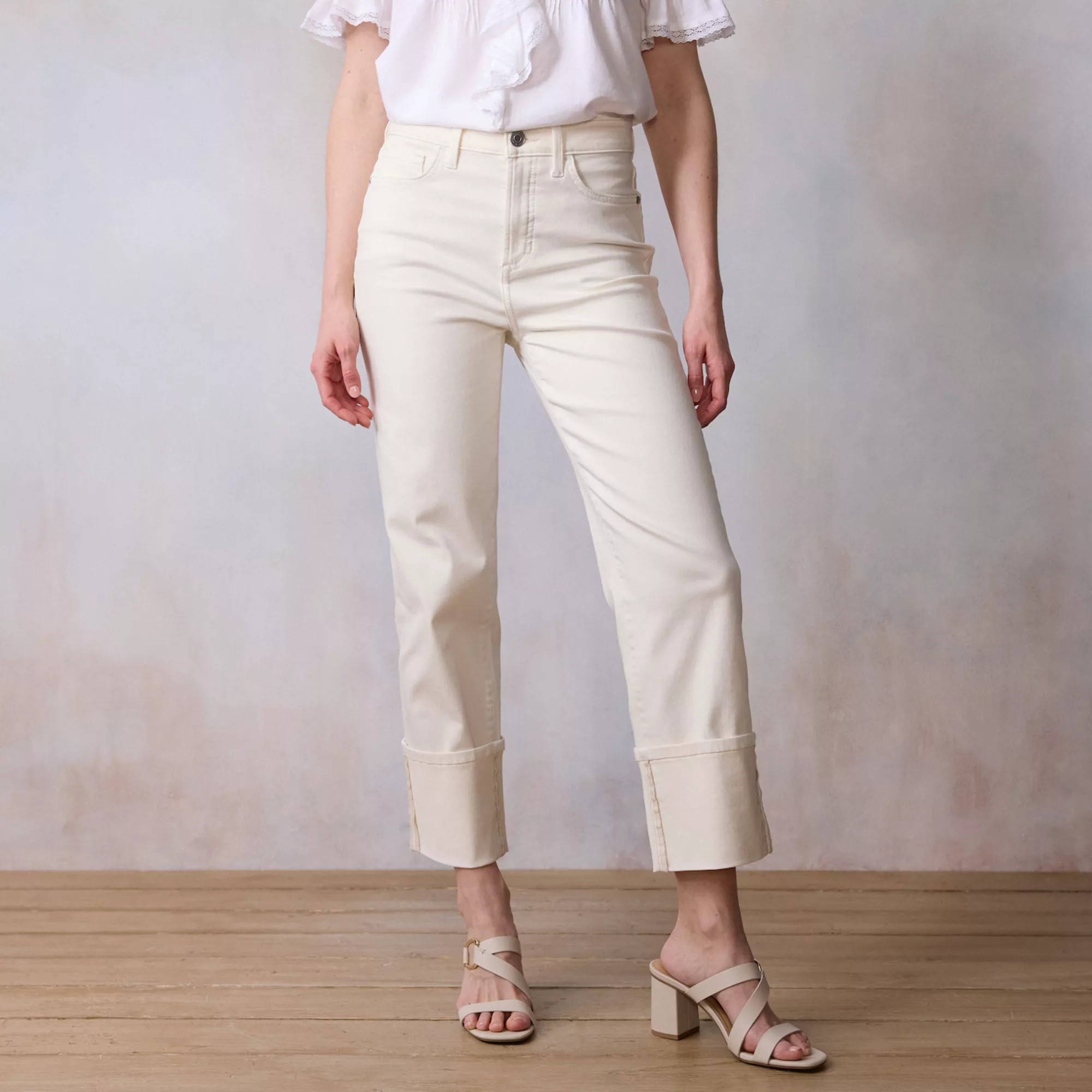 Women's LC Lauren Conrad Super High-Rise True Straight Jeans | Kohl's