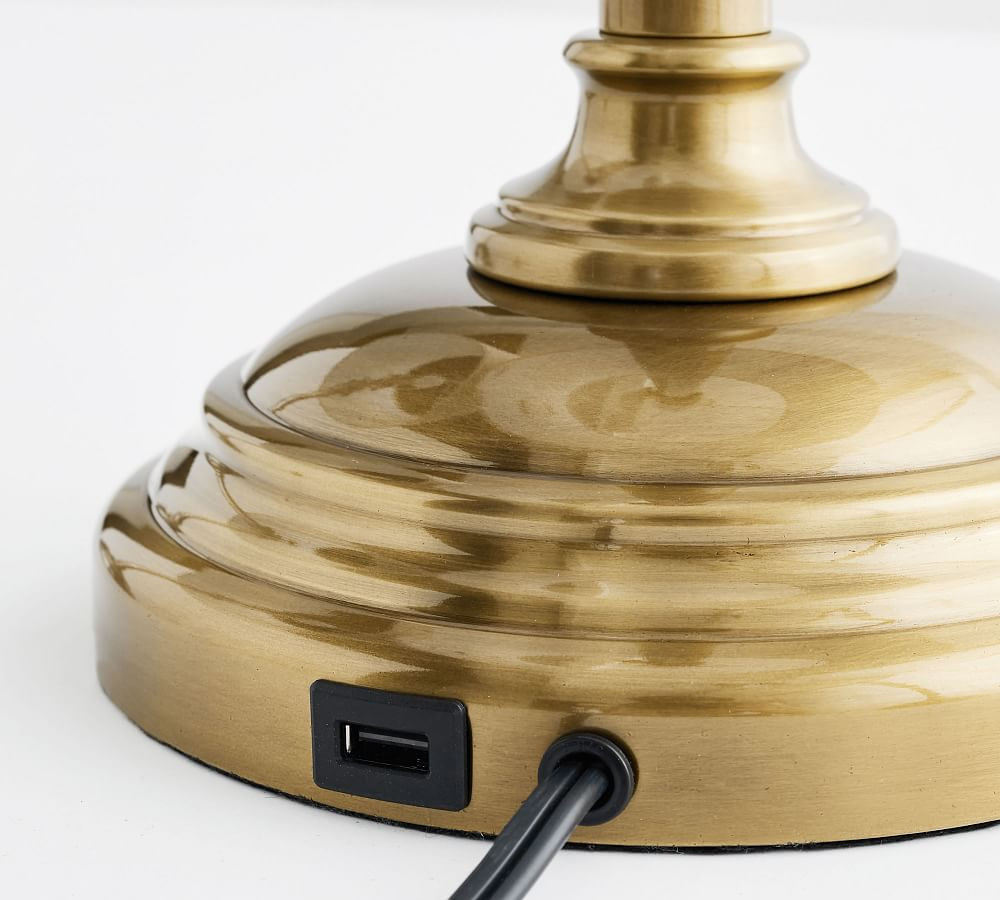 Chelsea Metal Adjustable USB Table Lamp (28"-32") | Pottery Barn (US)
