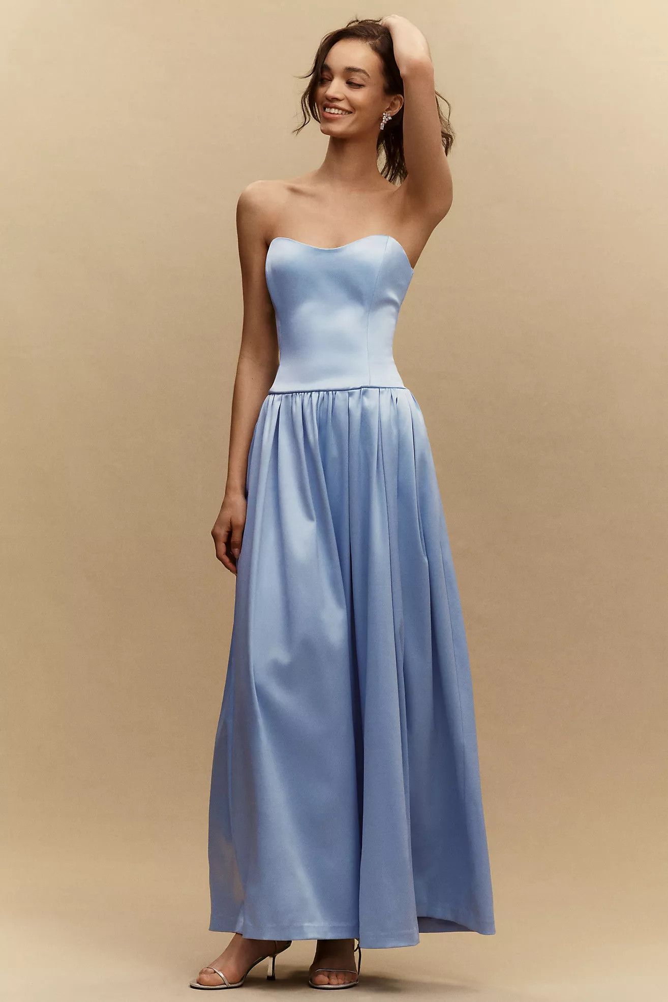 BHLDN Mia Strapless Fit-and-Flare Maxi Dress | Anthropologie (US)