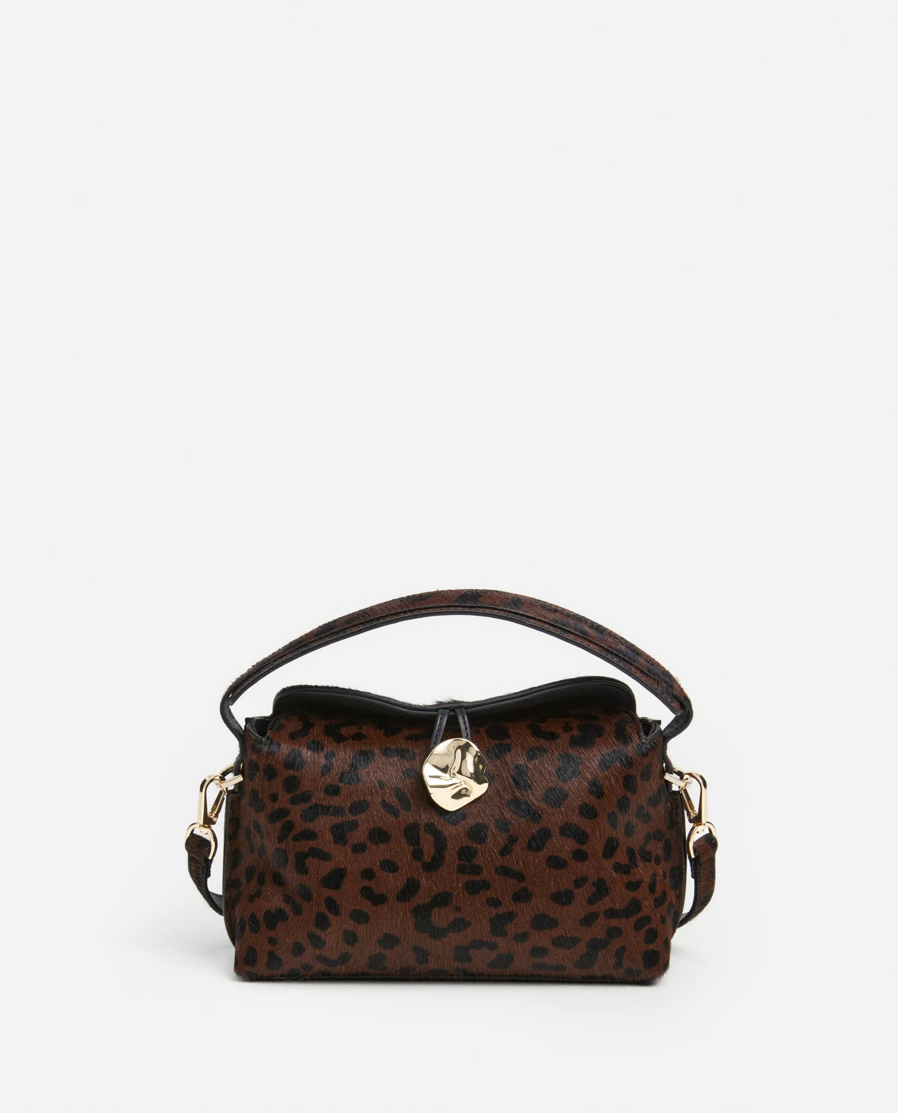 Hanna Mini Bag Leather Hair Leo Bag | Flattered