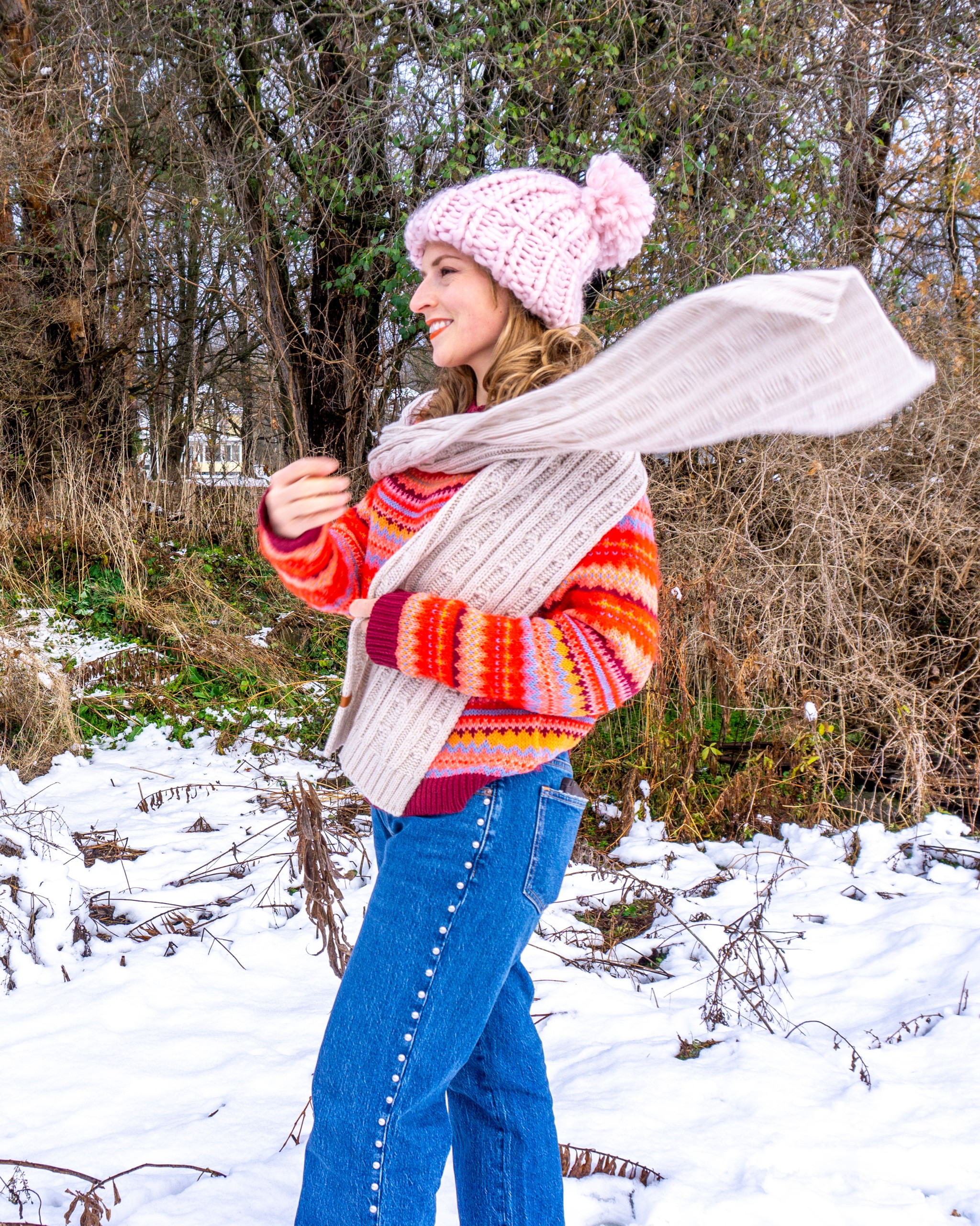 Sweater, holiday sweater, fair isle, studs, studded jeans 

#LTKSeasonal #LTKHoliday #LTKFindsUnder50