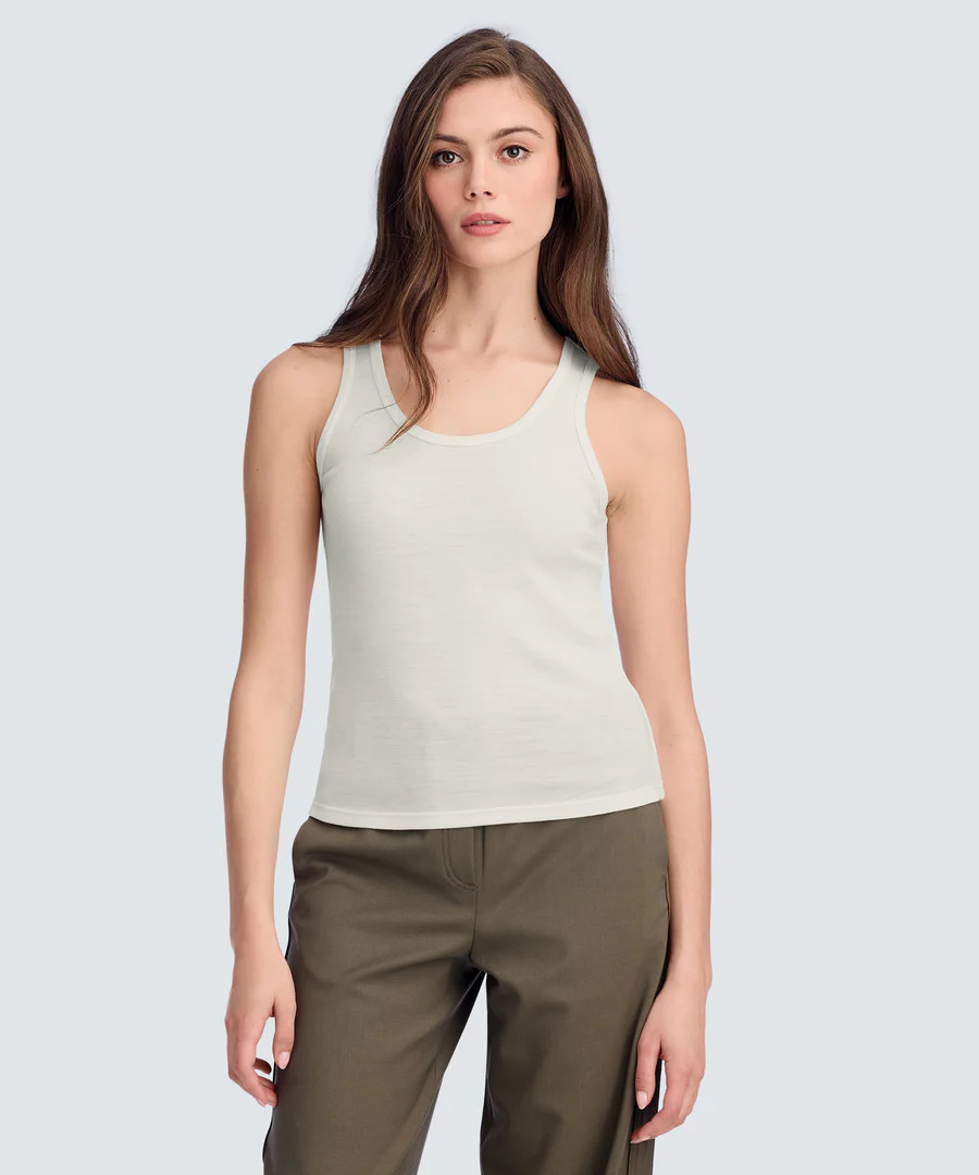 Women's Merino Rib Scoop Neck Tank | Unbound Merino