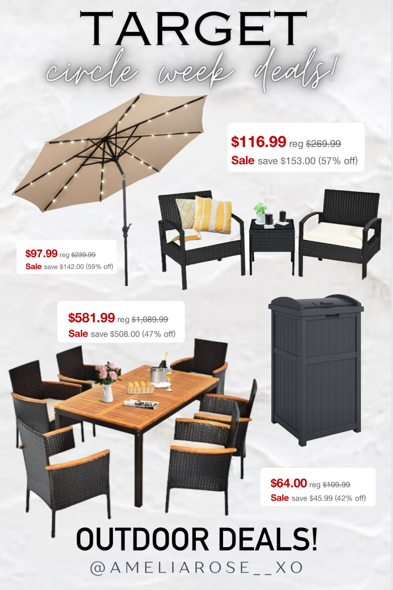 Outdoor deals for target circle week! Such good price cuts 👏 

#LTKHome #LTKSummerSales #LTKSeasonal