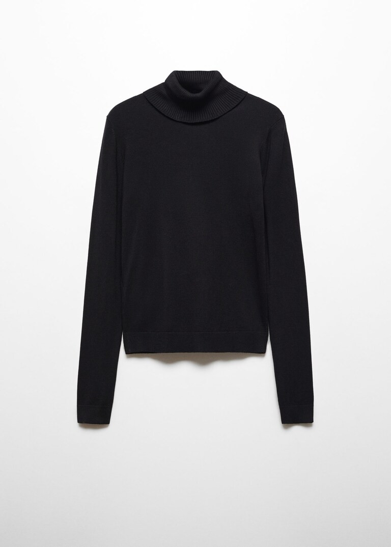 Fine-knit turtleneck sweater -  Women | Mango USA | MANGO (US)