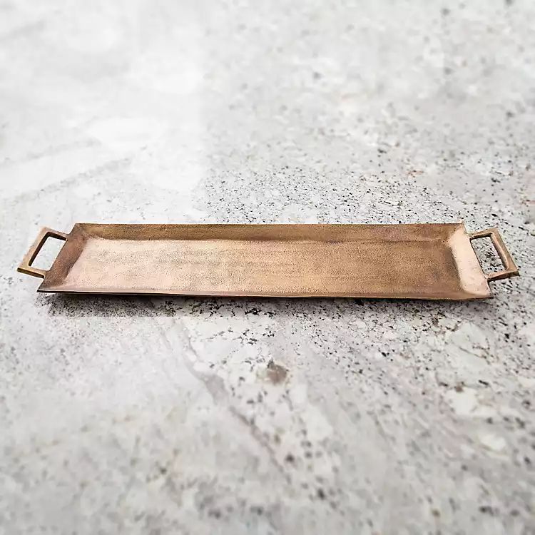 Bronze Metal Decorative Tray | Kirkland's Home