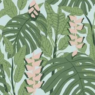 RoomMates Green and Blue Bunaken Peel and Stick Wallpaper (Covers 28.29 sq. ft.)-RMK11532RL - The... | The Home Depot