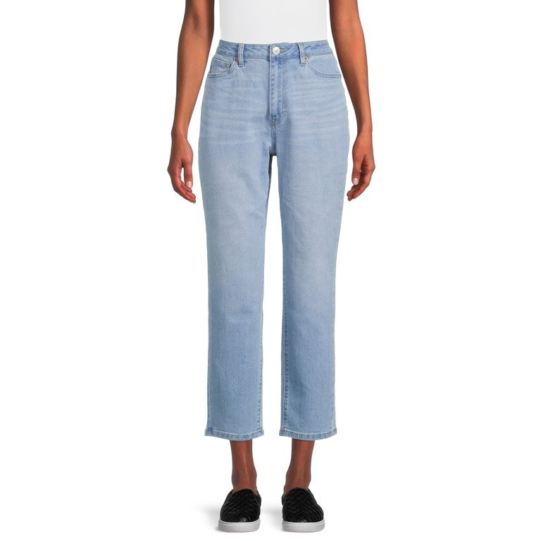 No Boundaries Juniors' High Rise Mom Jeans | Walmart (US)