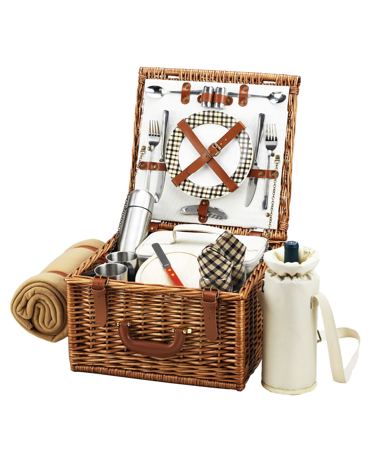 Picnic at Ascot Cheshire English-Style Basket -Picnic, Coffee with Blanket for 2 | Macys (US)