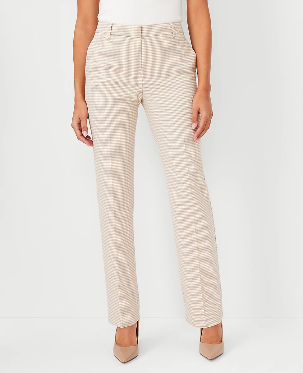The Sophia Straight Pant in Houndstooth | Ann Taylor (US)