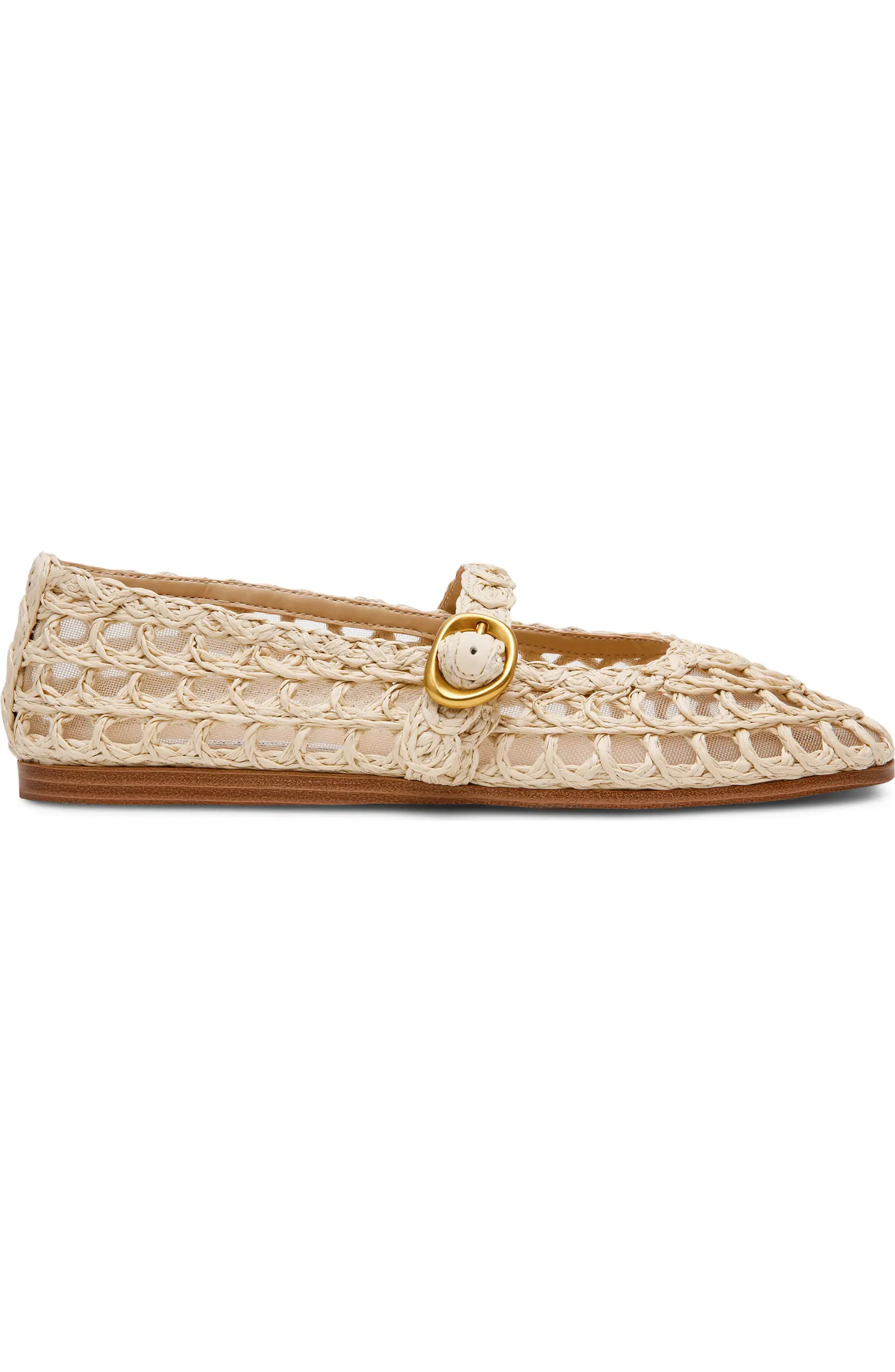 Melody Raffia Mary Jane Flat (Women) | Nordstrom