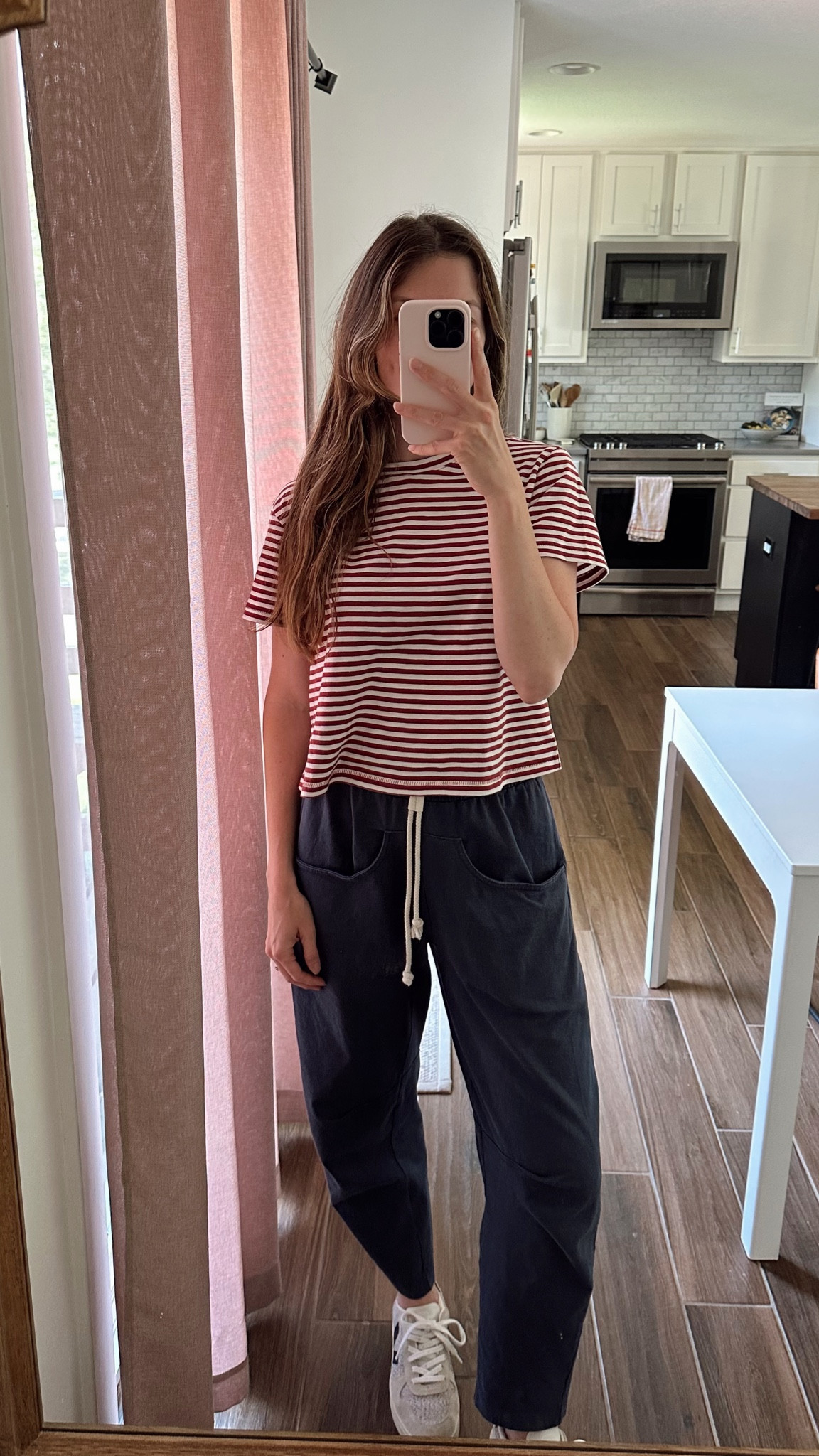 one of my favorite outfits from last week, top is online now! wearing a small in tee and pants

Summer to fall, fall outfit, mom outfit 

#LTKSeasonal #LTKFindsUnder100