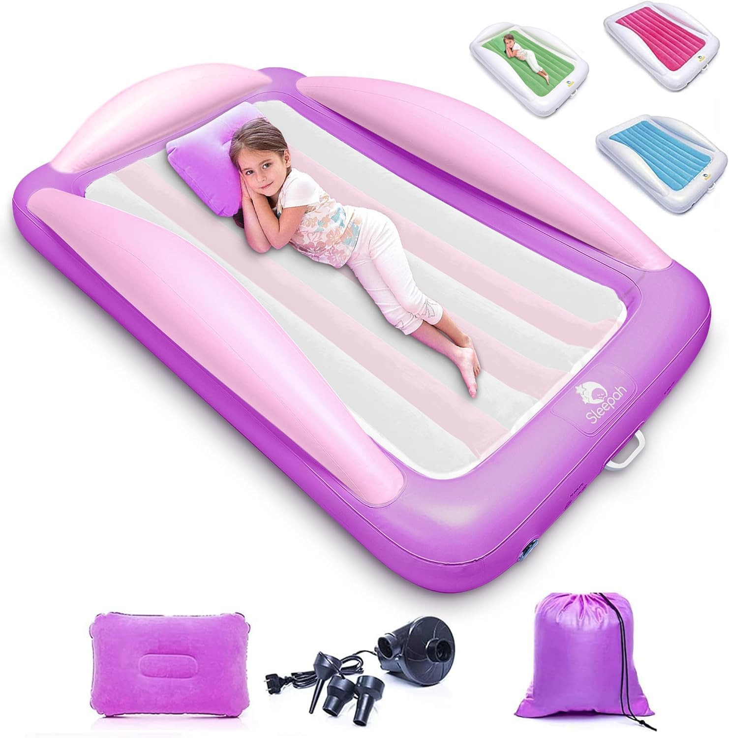 Sleepah Inflatable Toddler Travel Bed – Inflatable & Portable Bed Air Mattress Set –Blow up M... | Amazon (CA)