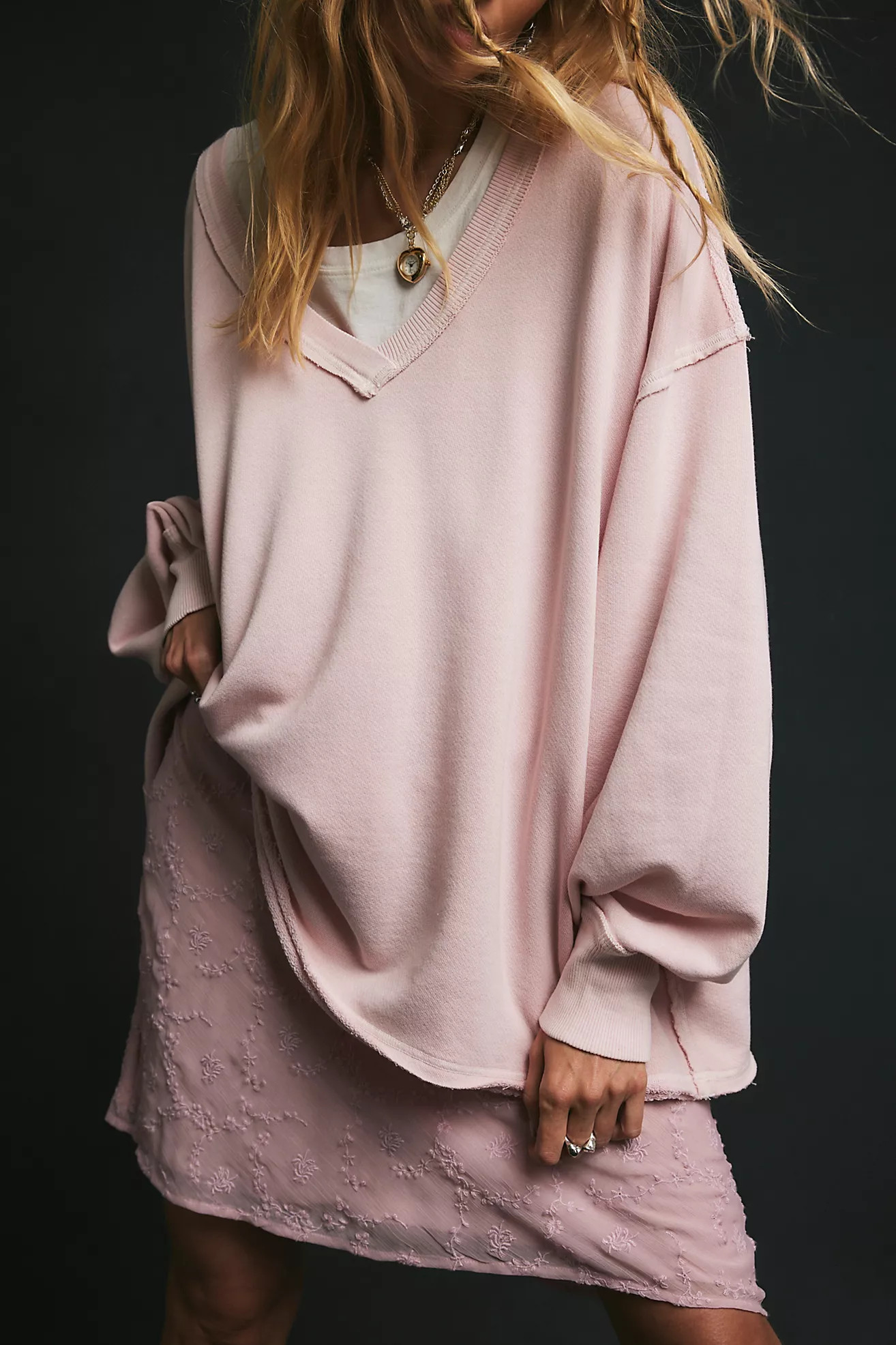 We The Free Venice V-Neck Sweatshirt | Free People (Global - UK&FR Excluded)