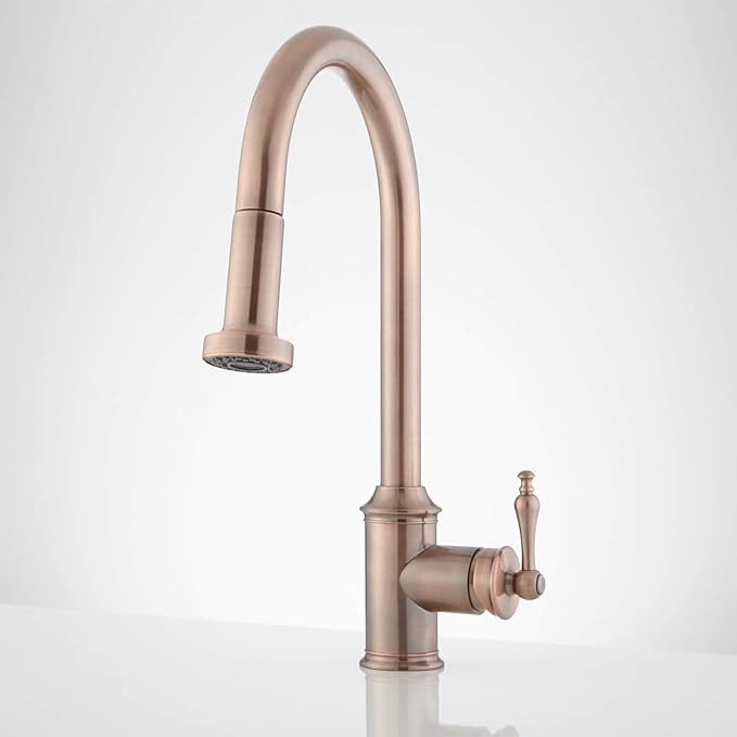 Signature Hardware 434080 Southgate Pull-Down Kitchen Faucet, Antique Copper | Amazon (US)