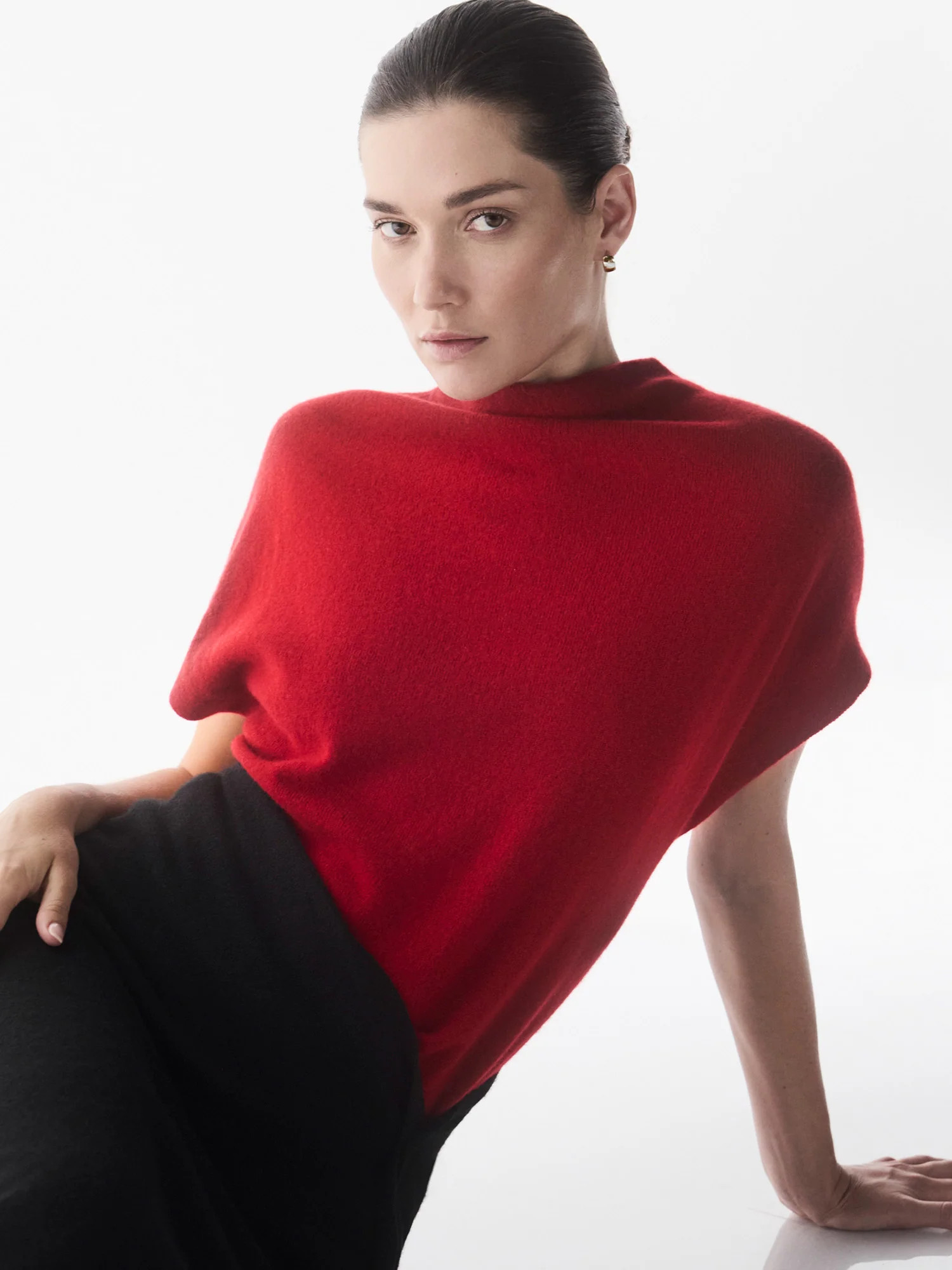 The Morten Funnel Neck Cashmere Top | Brochu Walker