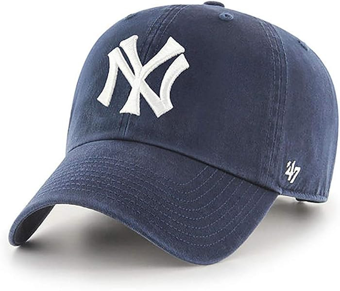 '47 New York Yankees Adjustable Cap Clean Up MLB, New York Yankees Navy Cooperstown, One Size | Amazon (US)