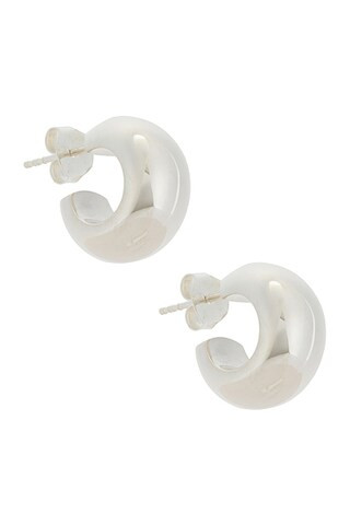 Lie Studio Simone Earrings in Silver | FWRD | FWRD 