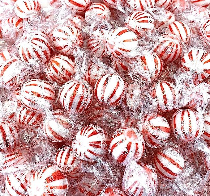 Sunny Island Jumbo Mint Balls Hard Candy, Classic Peppermint Flavor Candy Bulk - 2 Pound Bag | Amazon (US)