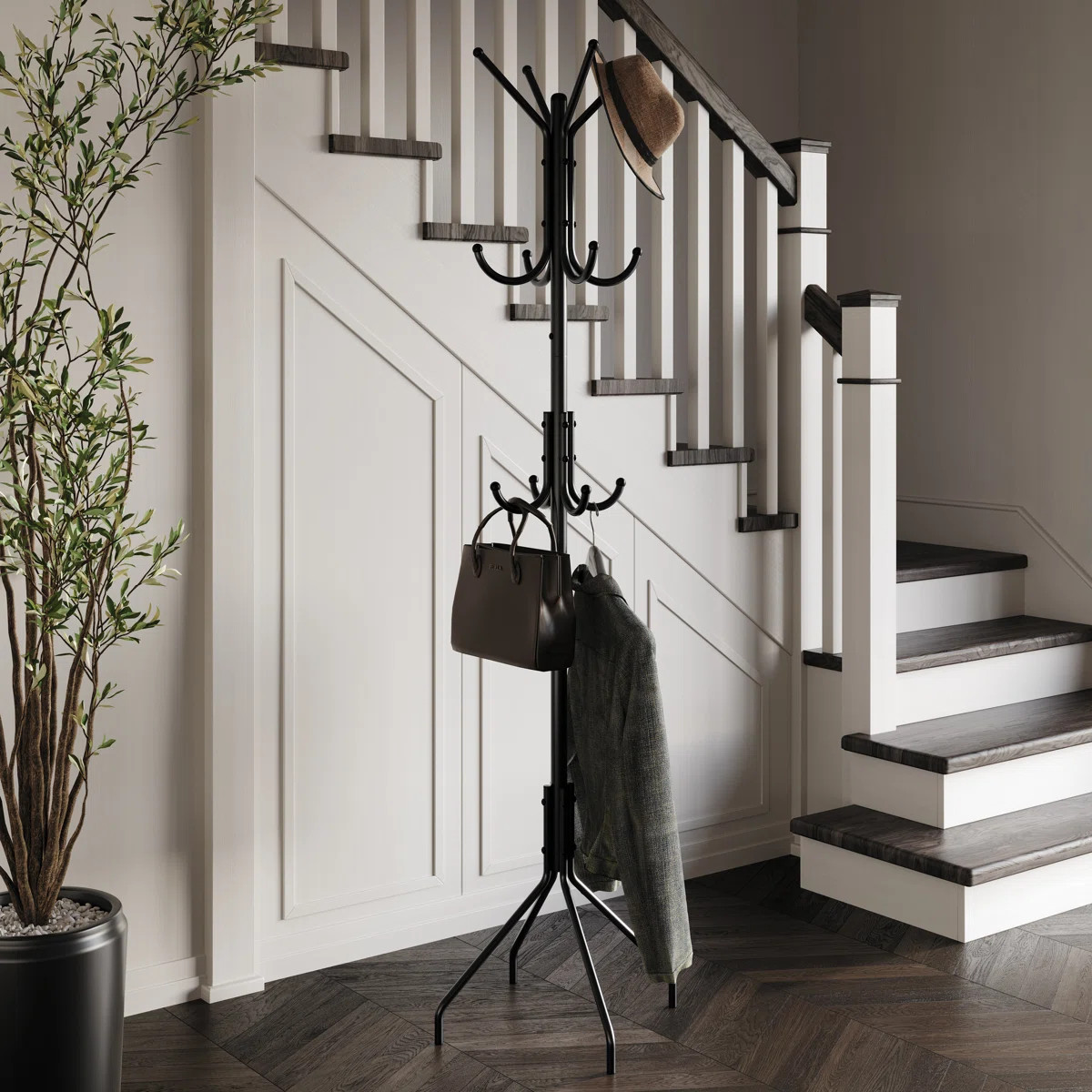 METAL FREESTANDING COAT RACK IN BLACK | Wayfair North America