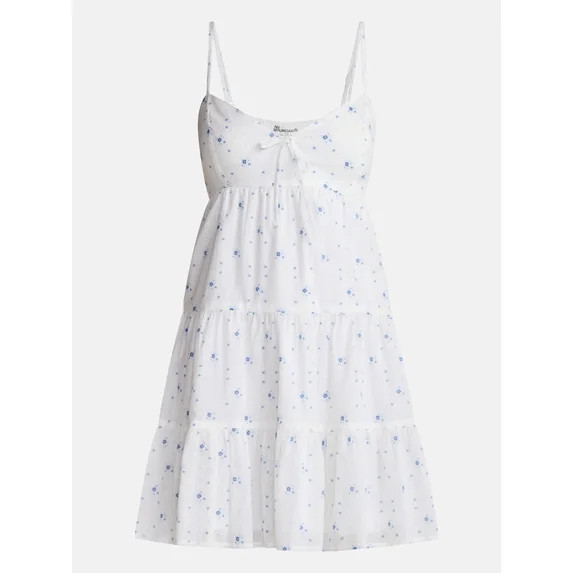 No Boundaries Tiered Trapeze Dress, Women's XXS-XXL | Walmart (US)