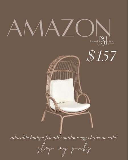 Budget friendly outdoor egg chairs on sale 🚨

#LTKStyleTip #LTKHome #LTKSaleAlert