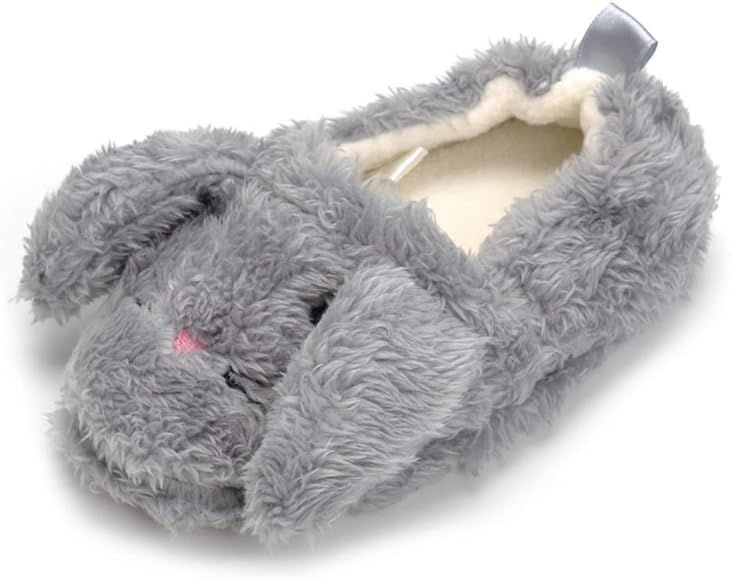 Csfry Baby Girl's Premium Soft Plush Slippers Cartoon Warm Winter House Shoes | Amazon (US)
