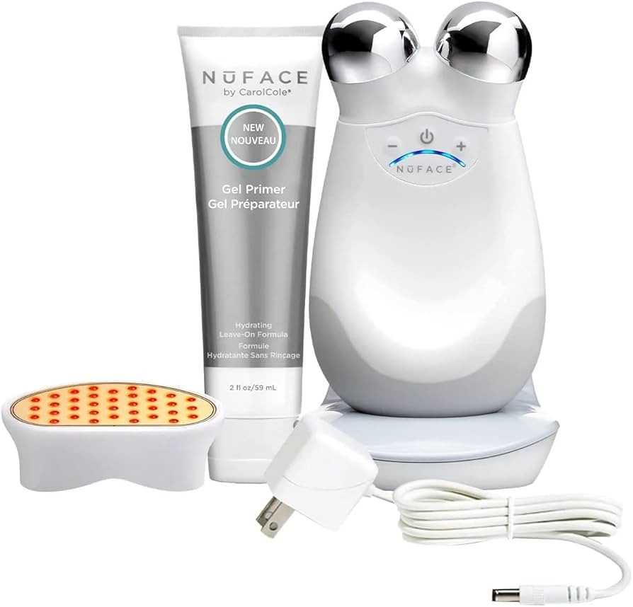 NuFACE Trinity and LED Wrinkle Reducer Attachment Set – Facial Toning Device with LED Red Light... | Amazon (US)