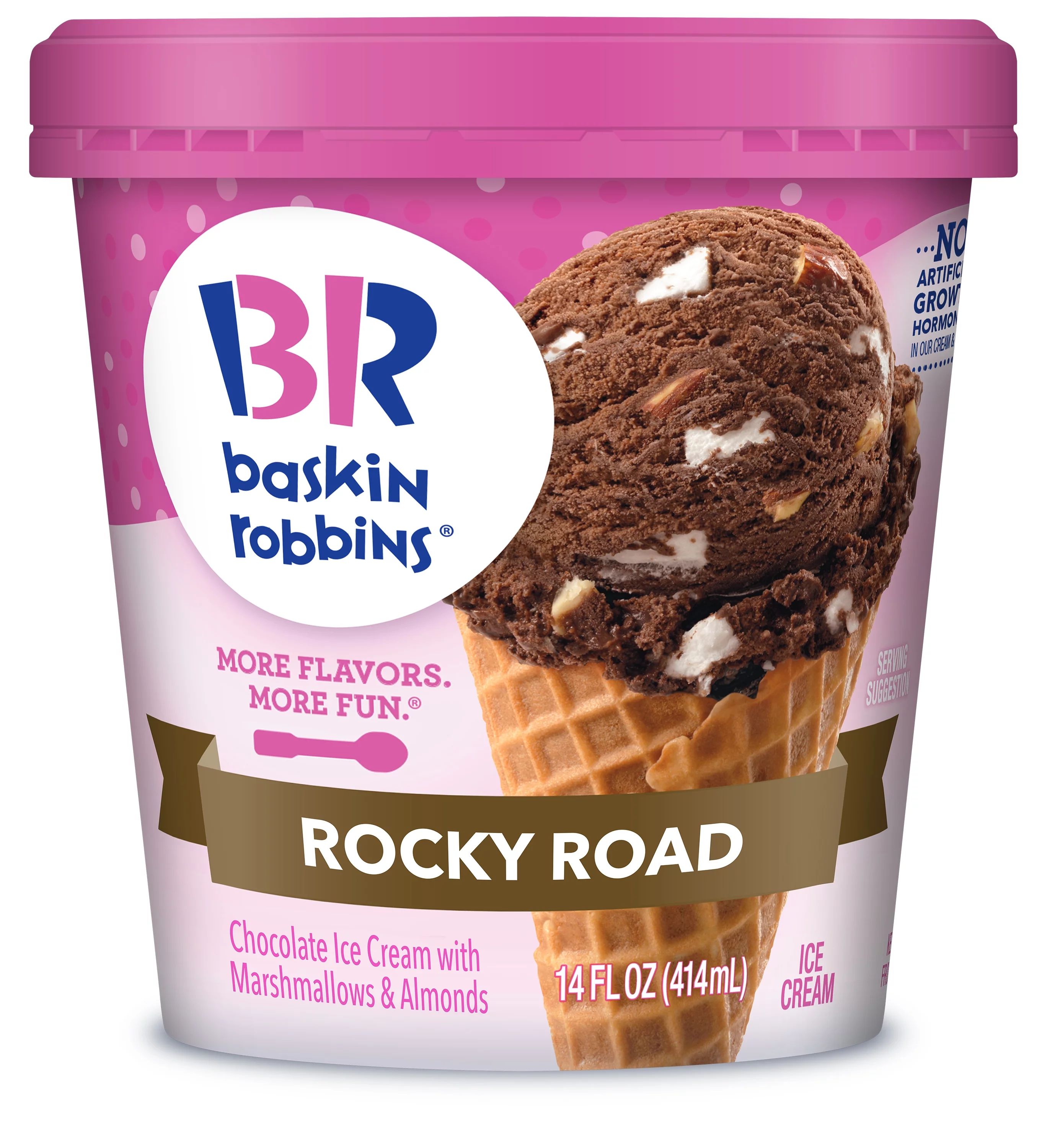 Baskin Robbins Rocky Road Ice Cream, 14oz | Walmart (US)