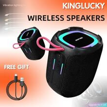 Kinglucky K Portable Speaker With HD Sound Portable Wireless IPX Waterproof TWS Pairing BT For HomePartyOutdoorBeach Electronic Gadgets Birthday Gift | SHEIN