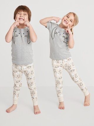 Unisex Matching Easter-Theme Snug-Fit Pajama Set for Toddler | Old Navy (US)