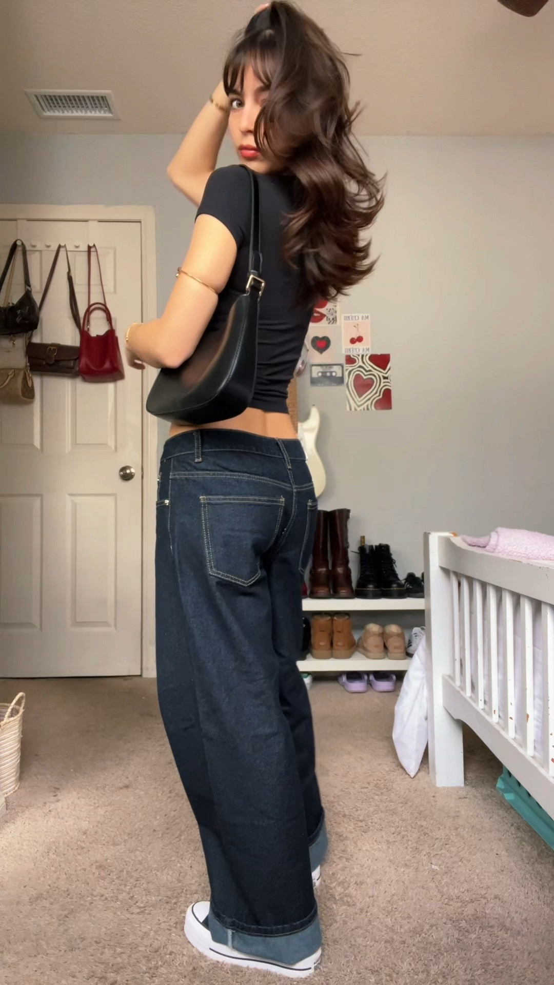 I added both a petite option and a regular fit option for the jeans💗Top is Hollister 
Bottoms are edikted 
Shoes are converse 
Bag is princesspolly 


#LTKMostLoved #LTKStyleTip