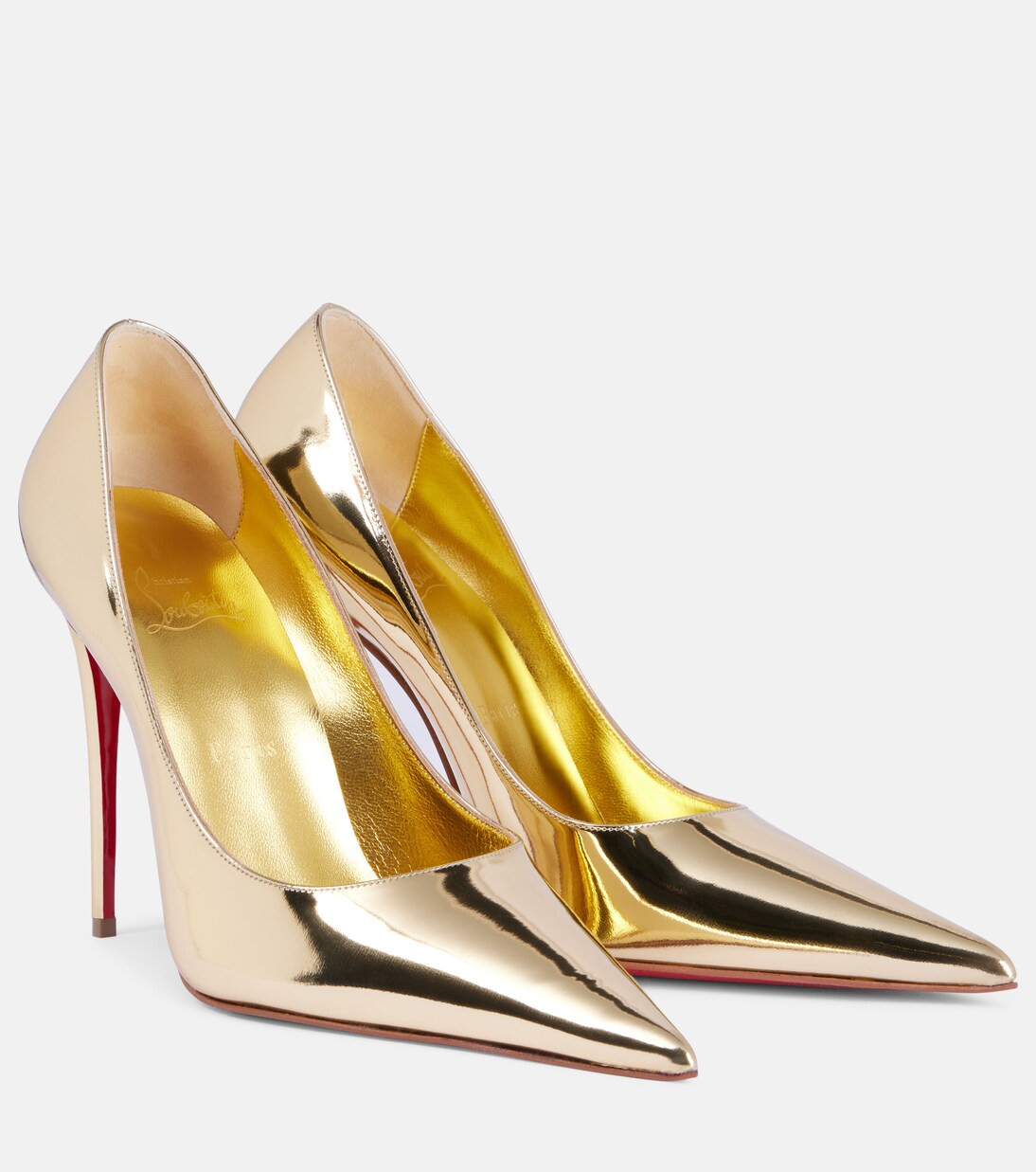 Kate Max mirrored leather pumps | Mytheresa (US/CA)