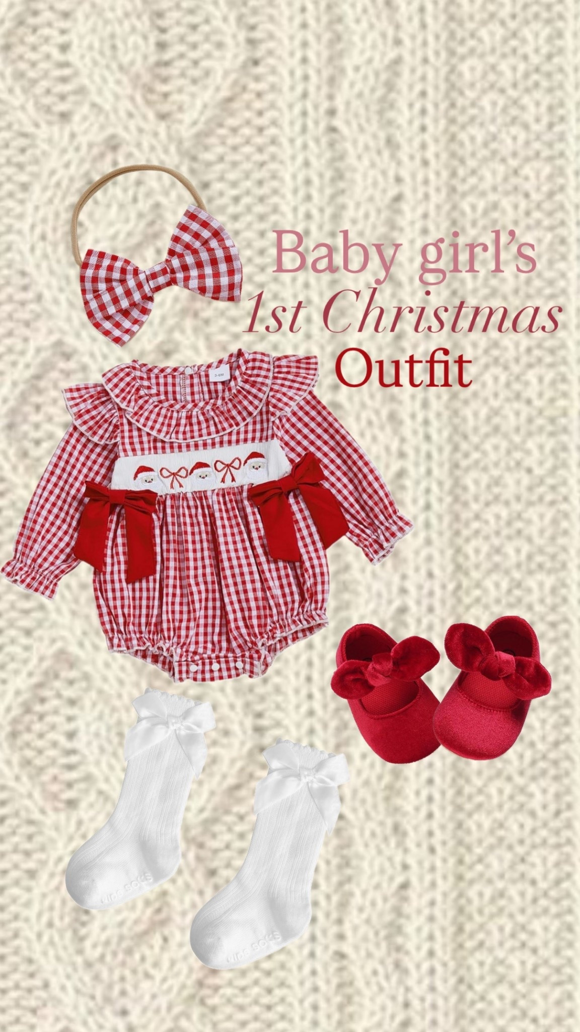 Baby girl’s first Christmas outfit! 

#LTKHoliday #LTKBaby #LTKKids