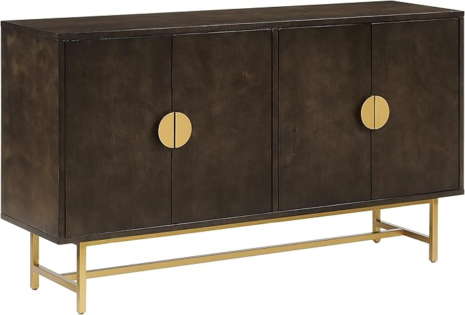 Crosley Furniture Blair Mid-Century Modern Sideboard Buffet Cabinet with Storage, Living Room Cre... | Amazon (US)