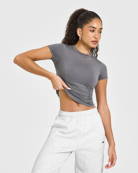 Mellow Soft Short Sleeve T-Shirt 
 Ash Grey | Oner Active (UK / US)