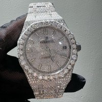 Full Iced Out Moissanite Automatic Watch, Ef/Vvs Studded Audemars Piguet Watch For Men, Swiss Watch, | Etsy (US)