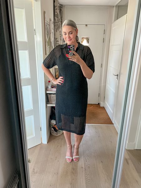 Outfits of the week

A black crochet dress with short sleeves, a polo neck collar and side slits (wearing a medium) worn over a simple black dress that I later swapped for black cycle shorts and a spaghetti strap top. Swapped the heels later for black Birkenstock sandals. 

#LTKeurope #LTKcurves #LTKstyletip