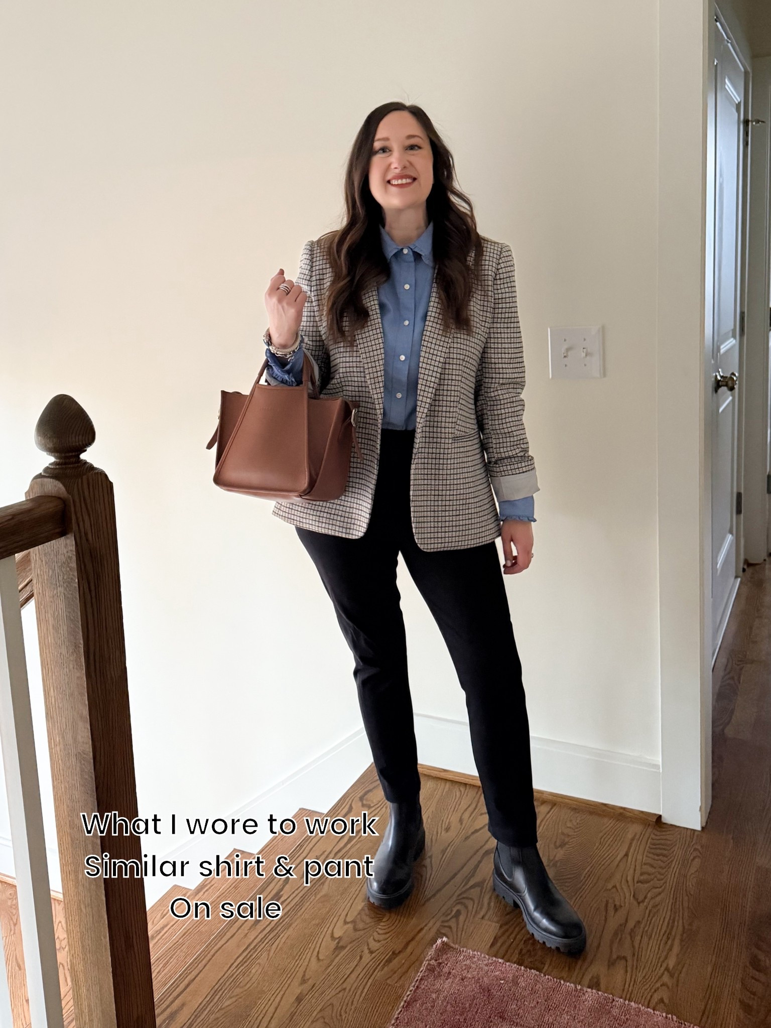 What I wore to work. Linked similar pieces below. Some pieces on sale. 

#LTKdayinmylife #LTKWorkwear #LTKOver40